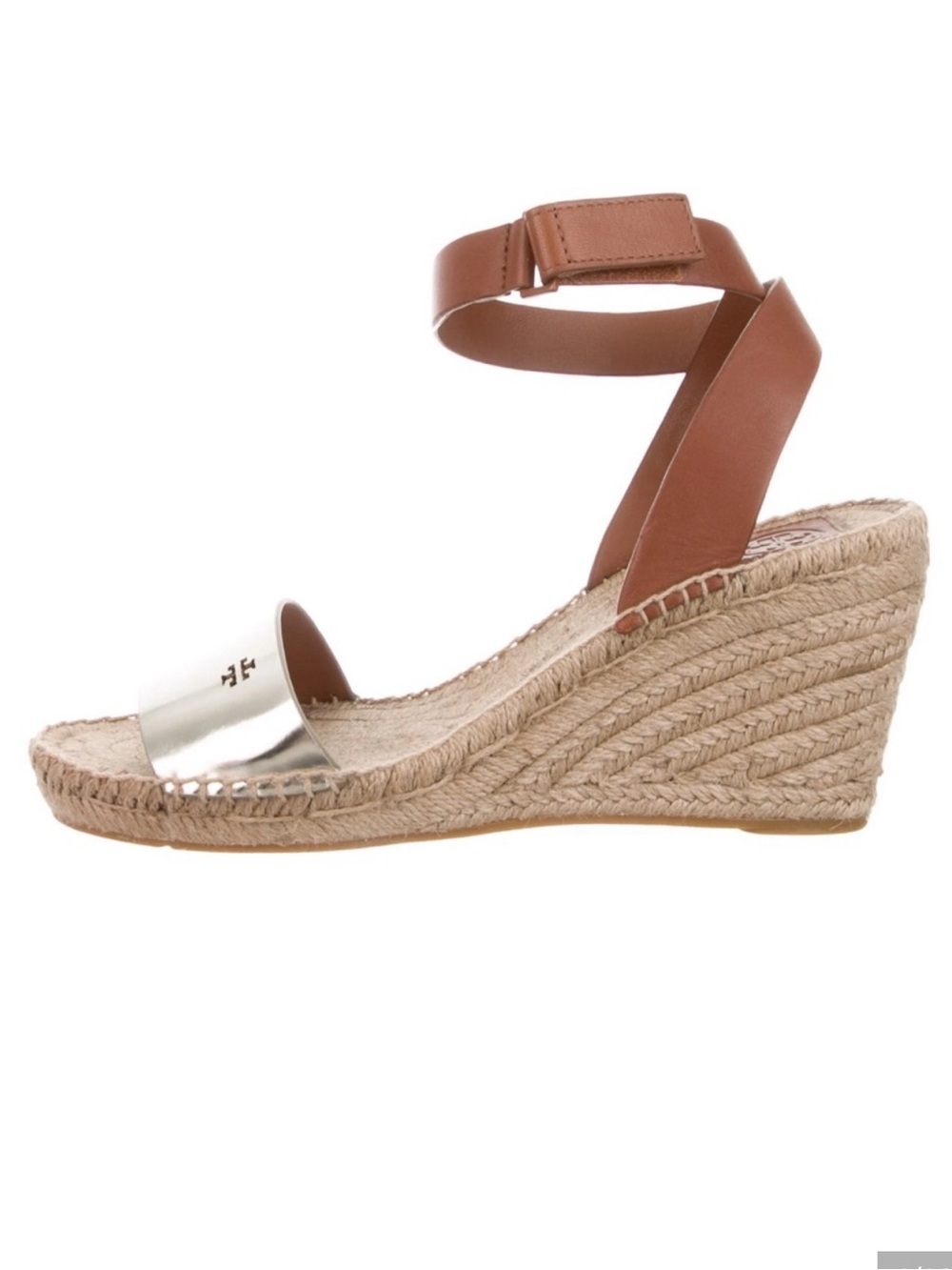 Tory Burch Bima 2 Brown and Silver pattern Espadrilles Wedge
Sandals Size: 7.5 M